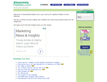 Tablet Screenshot of absolutelyfreebies.com